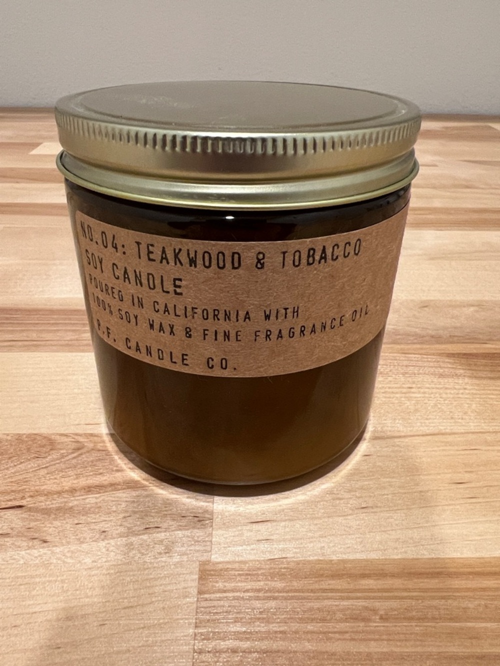 Teakwood & Tobacco Soy Candle - 12.5oz (No.04) P.F Candle Co